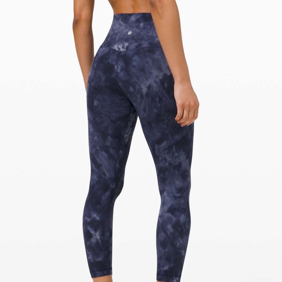 Lululemon align crop 23” Diamond dye blue size 8 - Picture 1 of 5